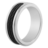 CARBON FIBER BAND WITH DIAMONDS