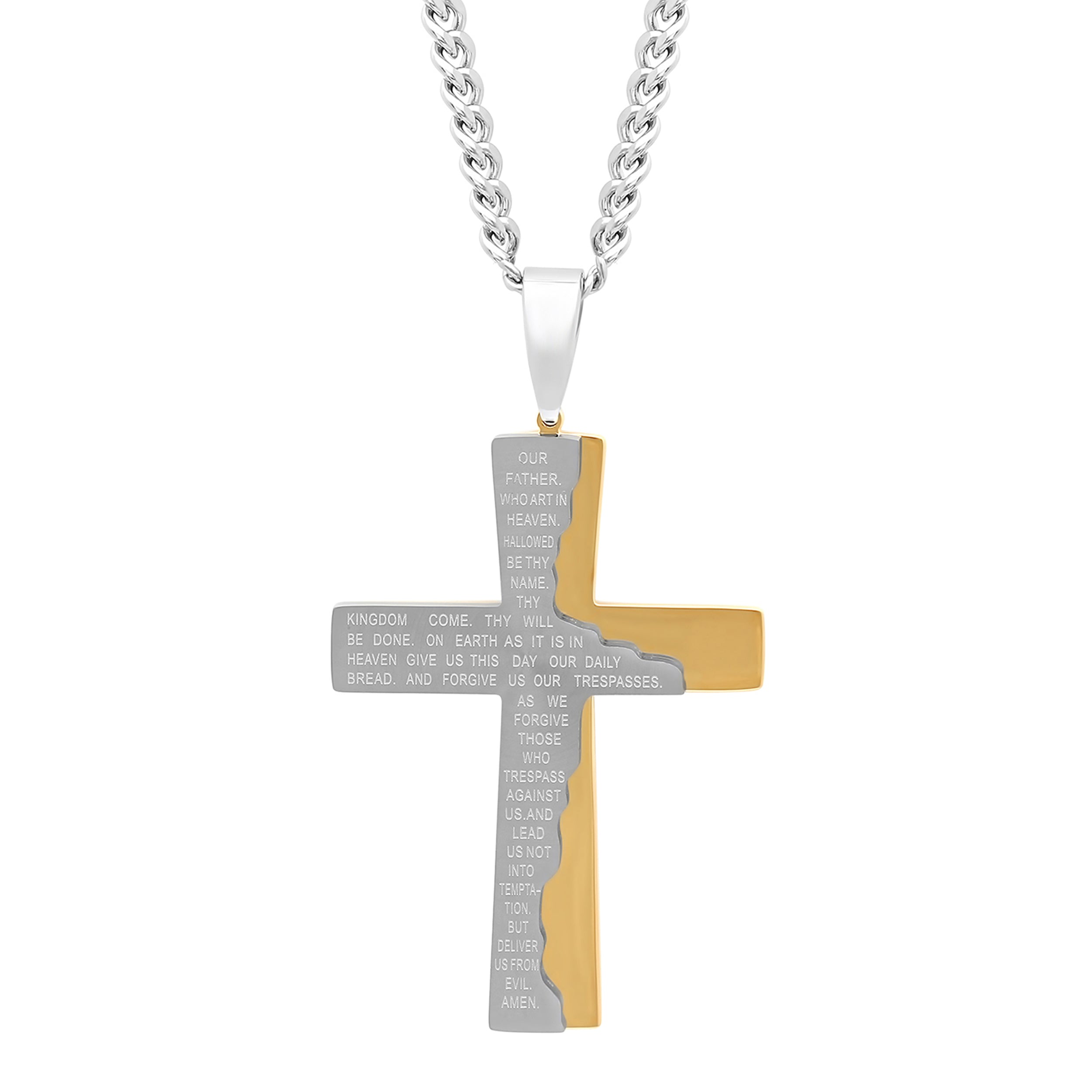 LORD'S PRAYER CROSS PENDANT