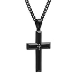 DIAMOND ACCENT CROSS PENDANT