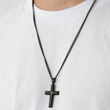 DIAMOND ACCENT CROSS PENDANT