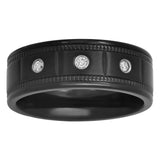 DIAMOND MILGRAIN EDGE BAND