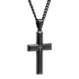 DIAMOND ACCENT CROSS PENDANT
