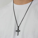 DIAMOND ACCENT CROSS PENDANT