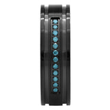 GROOVED BAND WITH DIAMONDS