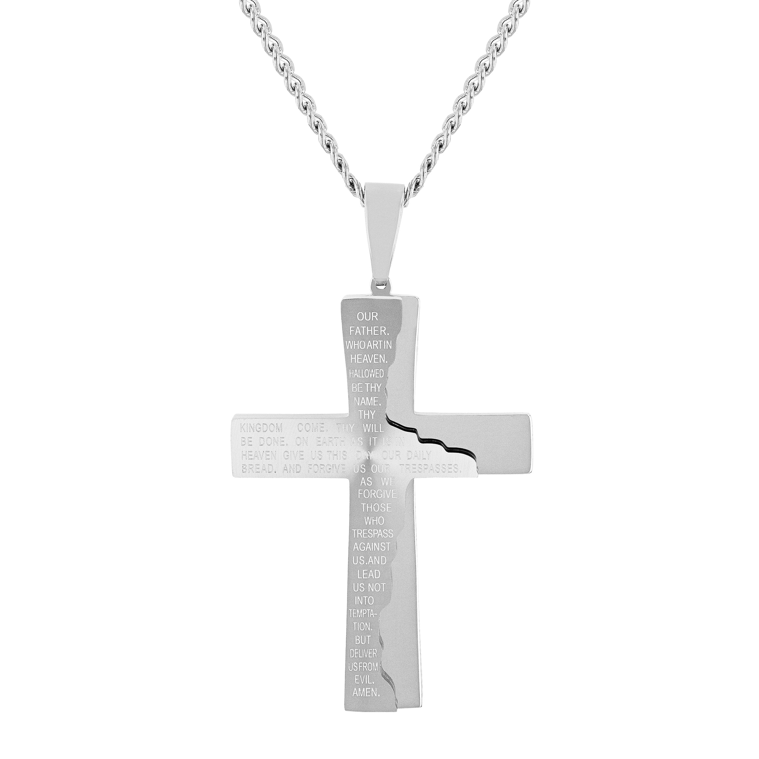 LORD'S PRAYER CROSS PENDANT